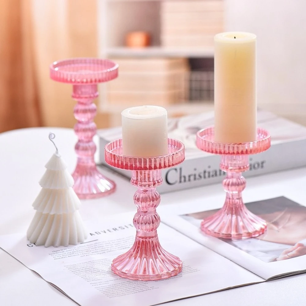Kreative Weihnachten Licht Luxus Hohe Fuß Glas Kerzenhalter Hause Kerzenhalter Basis Romantische Hochzeit Tisch Kreative Wohnkultur