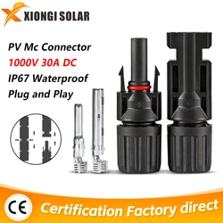5 10 20 30 40 50 80 Pairs Solar PV Connector Male and Female 1000VDC 35A Solar Panel Connectors for PV Cable 2.5/4/6mm2