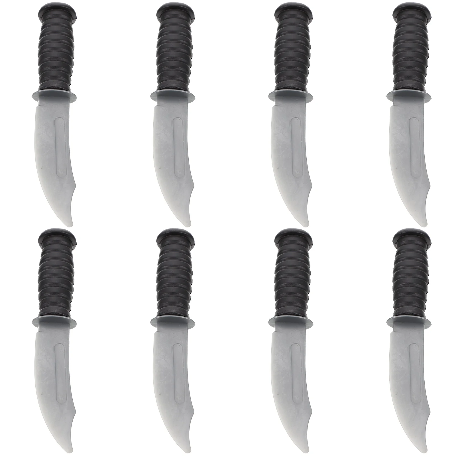 8 Pcs Imitation Knife Toy Halloween Props Party Photo Realistic Decorative Plastic Simulation Toys