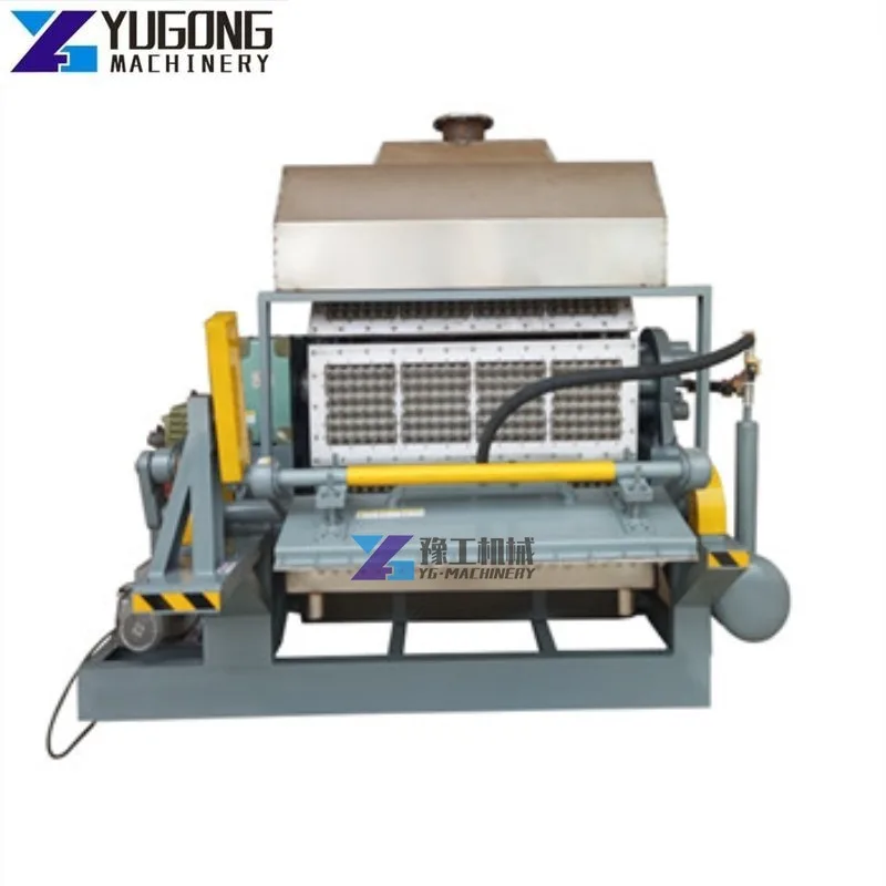 1000-1500pcs/h Recycling Manufacturing Egg Tray Making Machines Waste Paper Cartoon Molding Machine for Farm Poultry