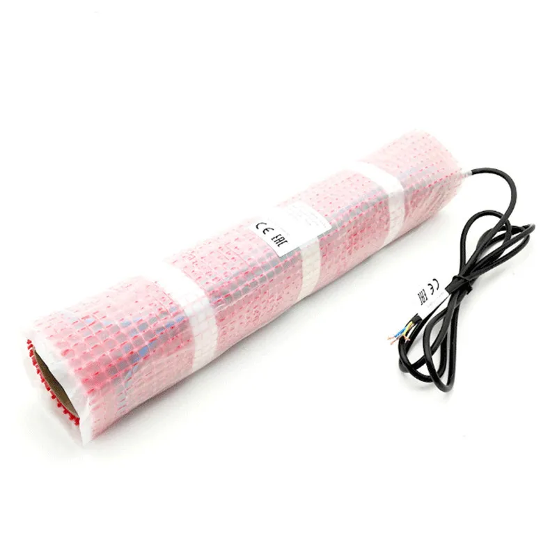 Electric Floor Heating Mat Twin Conductor House Warming Heater for Under Tile Timber Floor Heating System  200W/m² 50cm Width