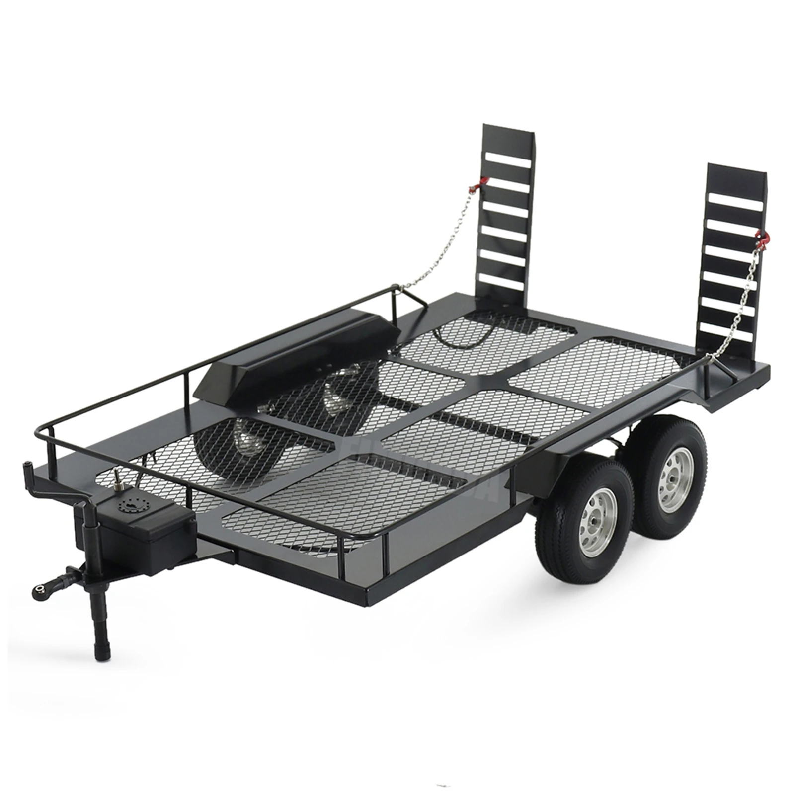 Metal Trailer Kit For 1/10 RC Crawler Axial SCX10 II III 90046 D90 TRX6 TRX4 Redcat GEN8 RGT 86100 SMT CFX CC01 CC02 Parts