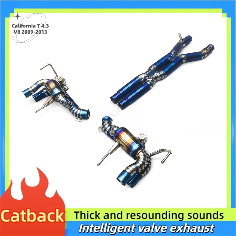 For Ferrari California T 4.3 V8 2009-2013 High Performance Titanium alloy Pipe Exhaust Customized Catback Exhaust