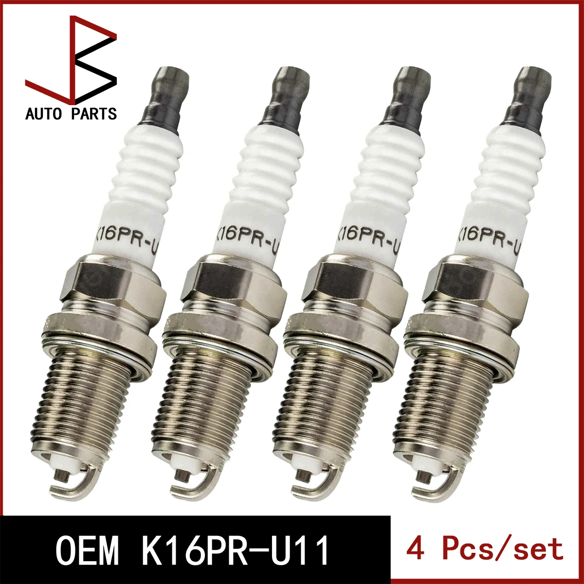 

Комплект из 4 свечей зажигания OEM K16PR-U11 K16PRU11 K16PR U11 1881411051 для CHRYSLER STRATUS 1994-2001, для DAIHATSU SIRION 1998-2005