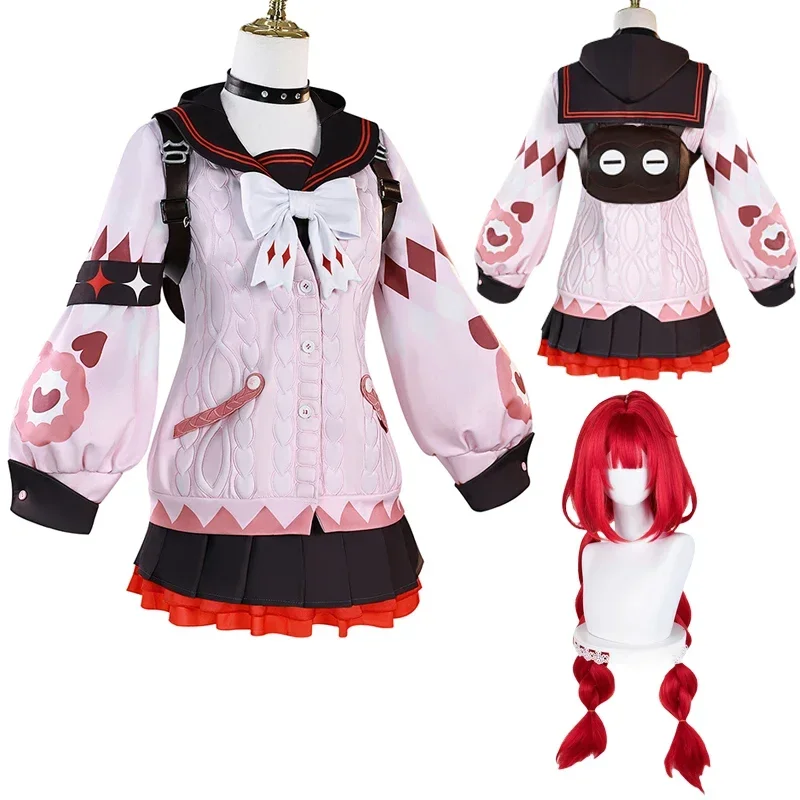 

Ukinami Yuzuha Cosplay ZZZ Zenless Zone Zero Cosplay Costume Wig Women Halloween Carnival Party Comic-con Role Playing Outfit