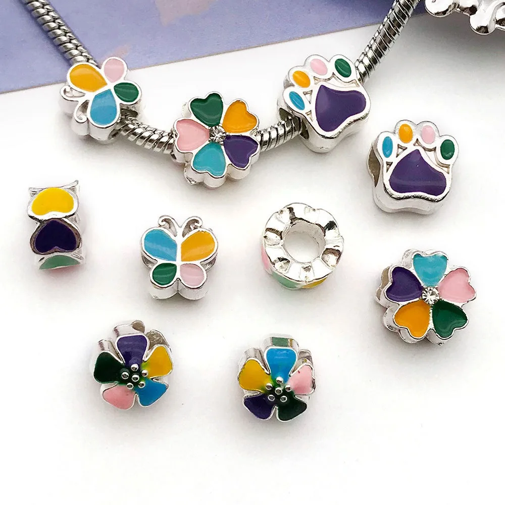 

diy handcrafted bracelet, necklace, mobile phone chain accessory material with silver-plated copper alloy, butterfly-shaped