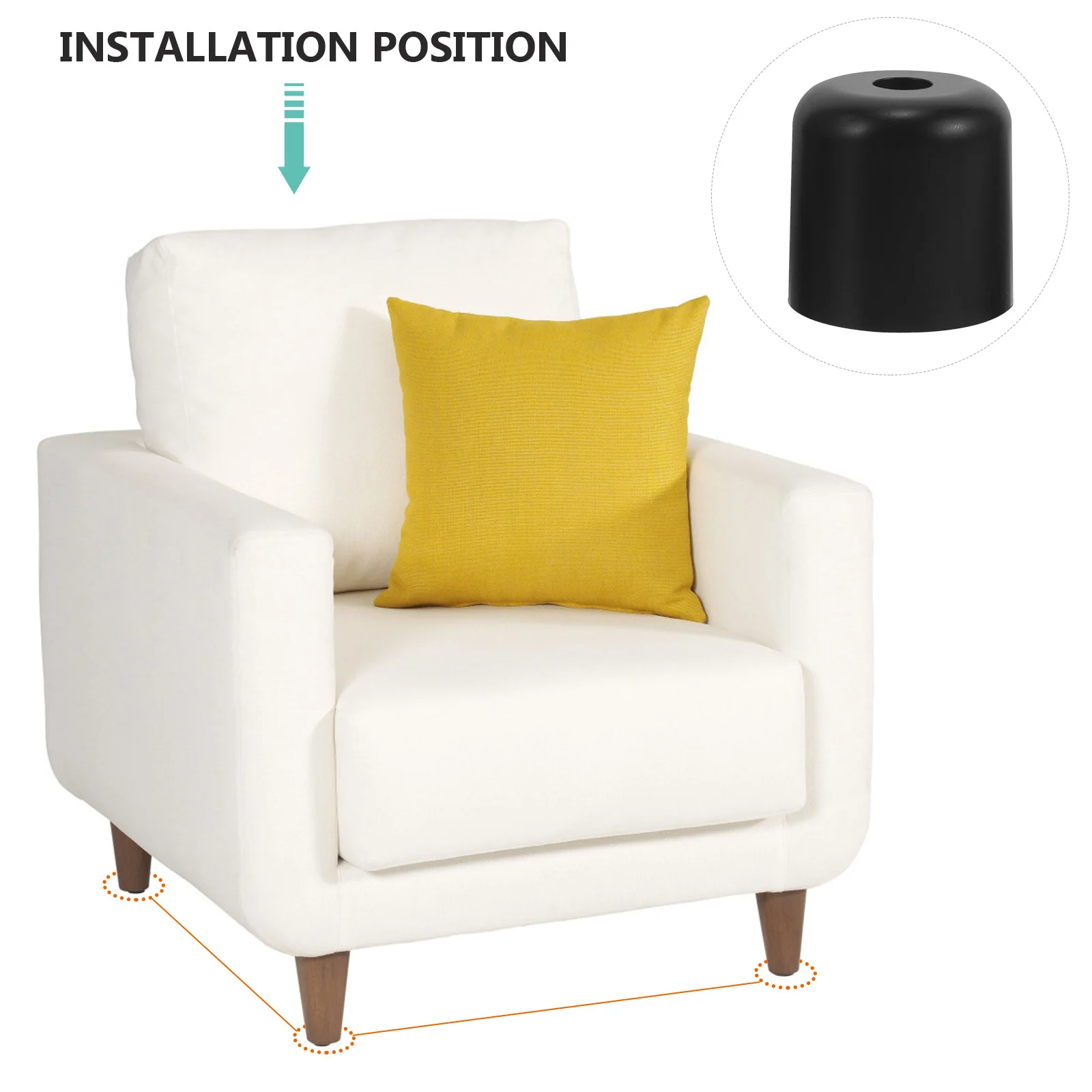 4 قطعة أرجل قطع الأثاث البلاستيك المسمار في استبدال أرجل الأريكة الثقيلة دائم لكرسي الأريكة قدم الأريكة أقدام الأثاث الساق