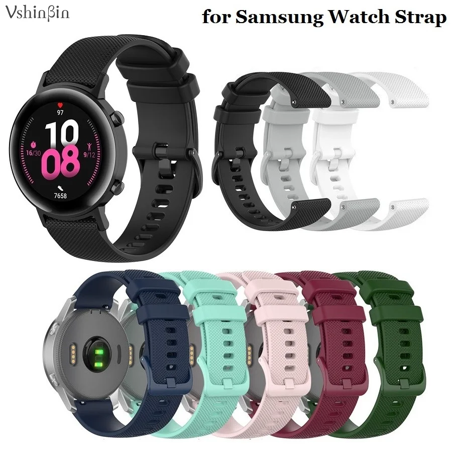 

30PCS Silicone Strap for Samsung Galaxy Watch 6/5/5Pro/3/4 Classic Active 2 Smart Watch Bracelet Quick Release Band 20mm 22mm