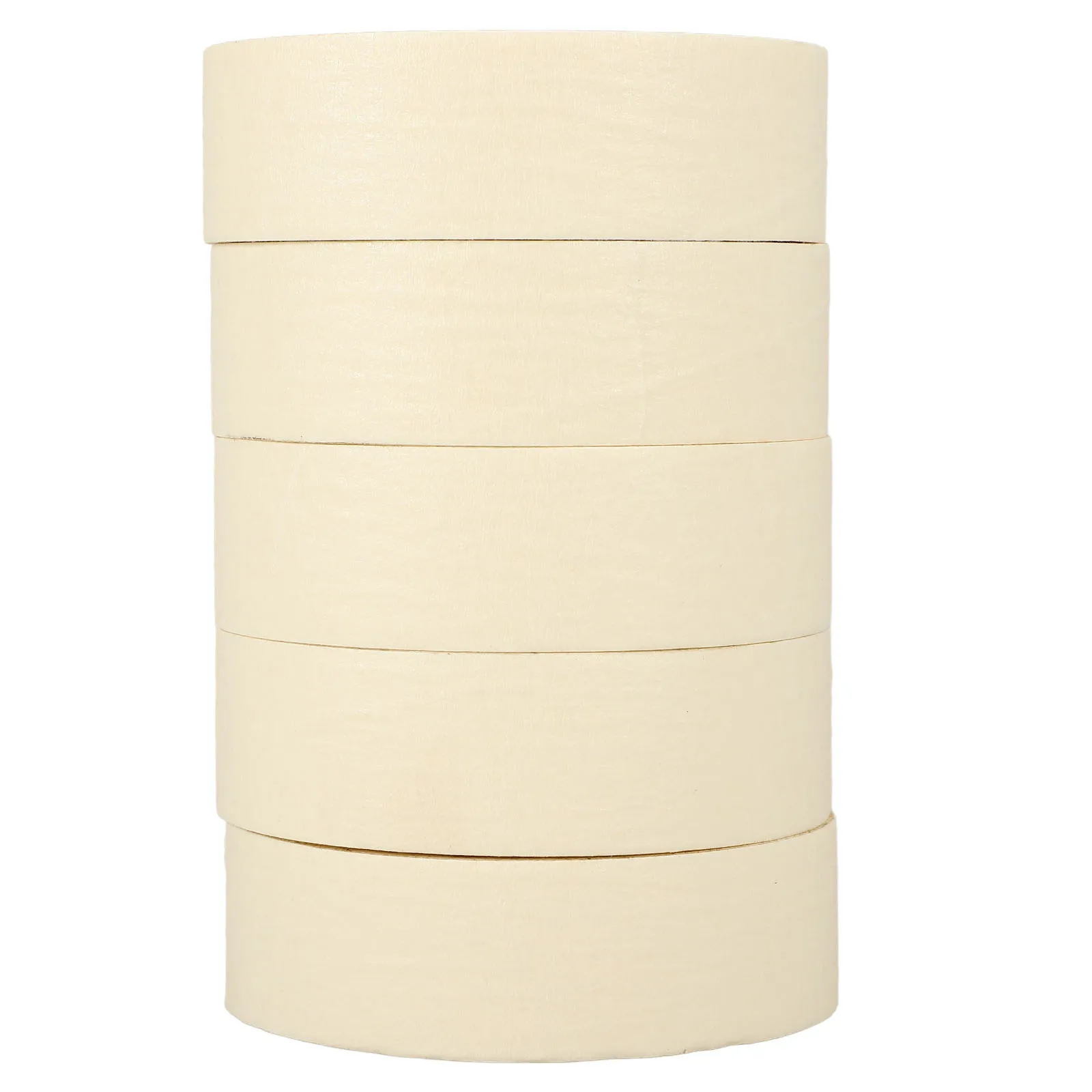 

5 Rolls White Masking Tape Removable Multi-Use for Painting Decorating Home Renovation Wall Protection Easy Clean Professional