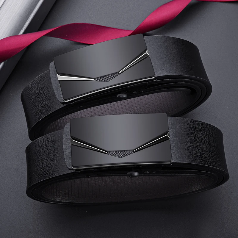 

Высококачественный мужской ремень из сплава с автоматической пряжкой, новый стильный дизайн, мужской деловой ремень, модные подарки для отца и парня