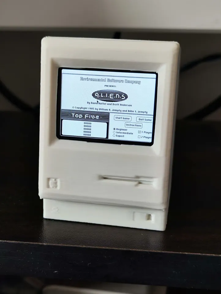 Retro Mini Mac Handheld with 2-inch Screen