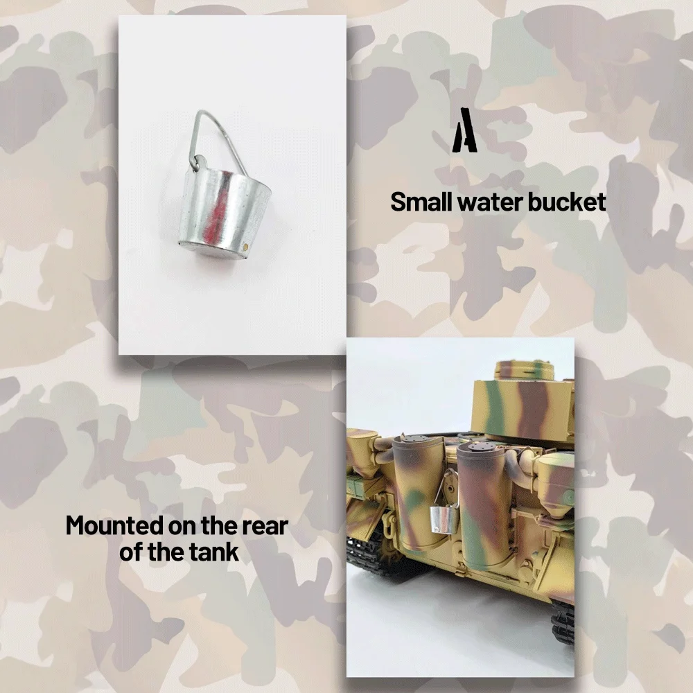 COOLBANK DIY Tank Decorative Parts Set Model Toy Accessories for 1/16 Scale Remote-Controlled Tank Toy HENGLONG / Tongde Series