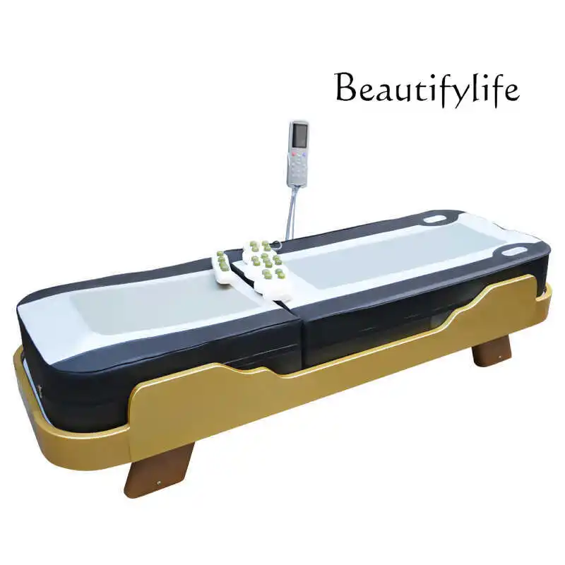 Light Luxury Smart Tepidity Therapy Bed Warm Jade Electric Jade Massage Couch Whole Body Massage Bed