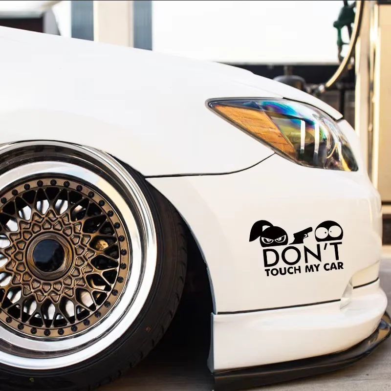 لا تلمس سيارتي. تصميم مضحك، نوافذ، مصدات، ملحقات الدراجات النارية، ديكورات، ملصقات سيارات من الفينيل #4