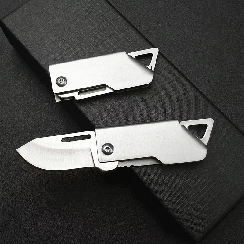 للطي سكين جيب المفاتيح البسيطة D2 الصلب التخييم Edc بقاء سكين جيب المحمولة الدفاع عن النفس سكين Keyknife المفاتيح