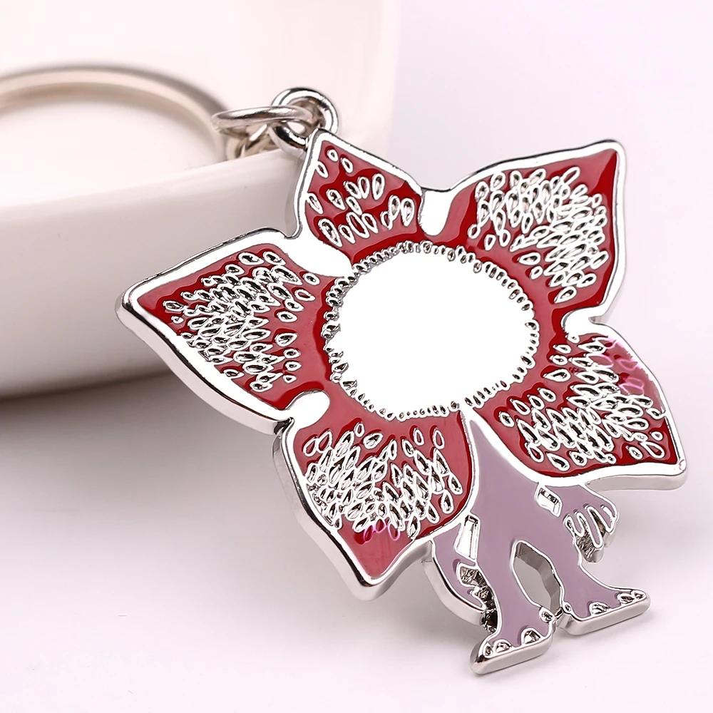 USA الخيال العلمي الإثارة المسلسل التلفزيوني Demodog المفاتيح المعدنية معلقة مفتاح السيارة سلسلة كيرينغ مجوهرات اكسسوارات هدايا للرجال النساء