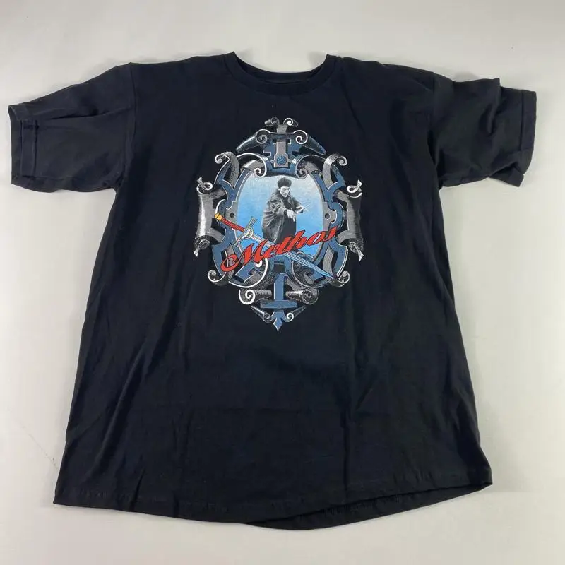 Vintage Highlander Methos Shirt Mens XL Black Sword TV Show 1998 Panzer 90s Tee