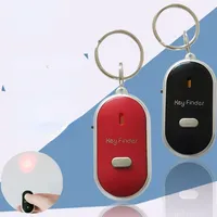 Mini Whistle Anti Lost KeyFinder Alarm Wallet Pet Tracker Smart Flashing Beeping Remote Locator Keychain Tracer Key Finder + LED