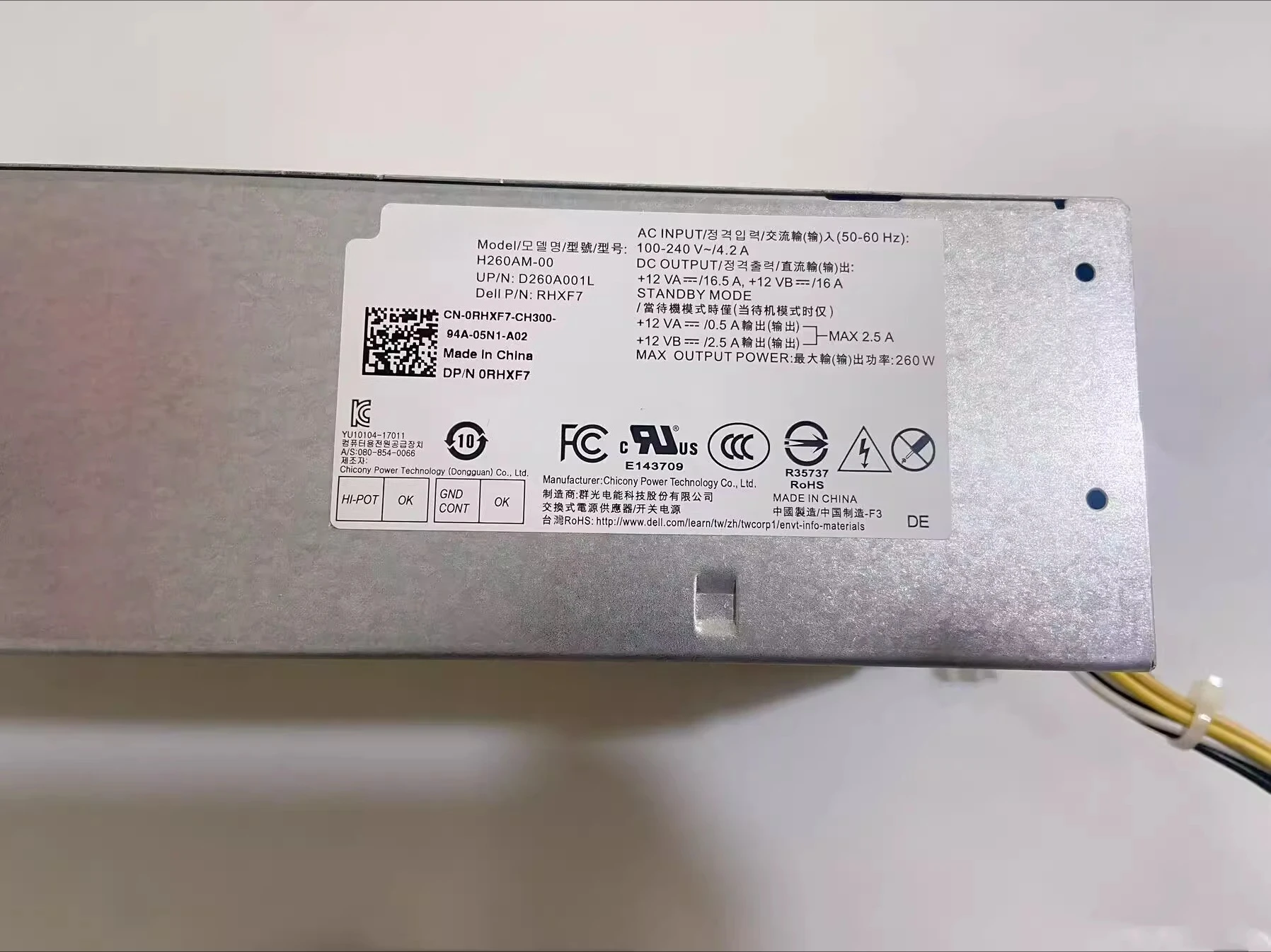 Для Dell OptipLex3060 3070 5070 7060 3990 3991 3888 3690 6 + 4 блок питания