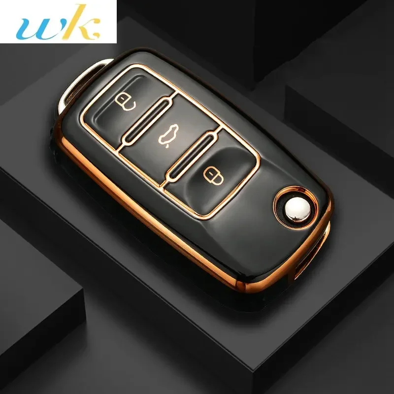 

2 3 Buttons TPU Car Key Case Cover For VW Volkswagen Polo Tiguan Passat B5 B6 B7 Golf 4 5 6 MK6 Jetta Lavida Skoda Octavia Seat