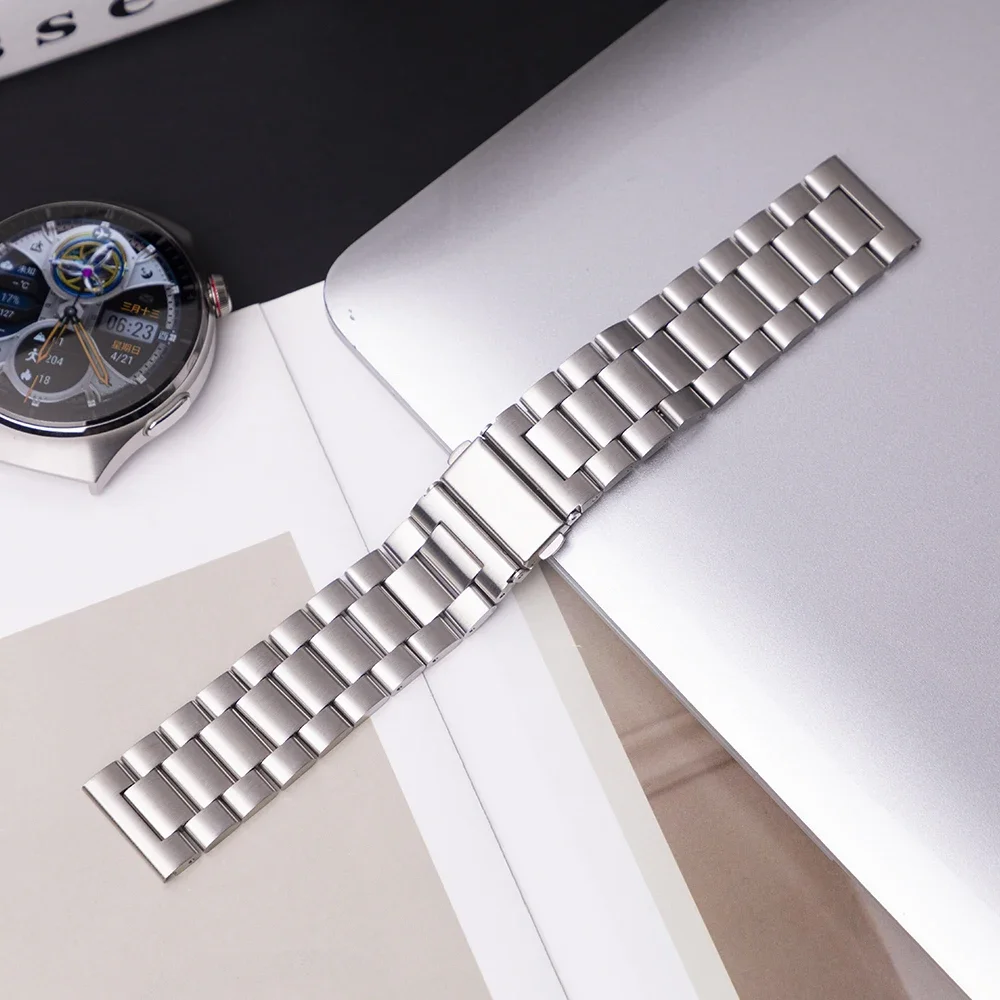 Ремешок 22 мм 20 мм для Samsung Galaxy Watch 7 6 5 4 6Classic 40 44 мм Браслет из нержавеющей стали для Huawei GT3 4Pro Amazfit GTR GTS4