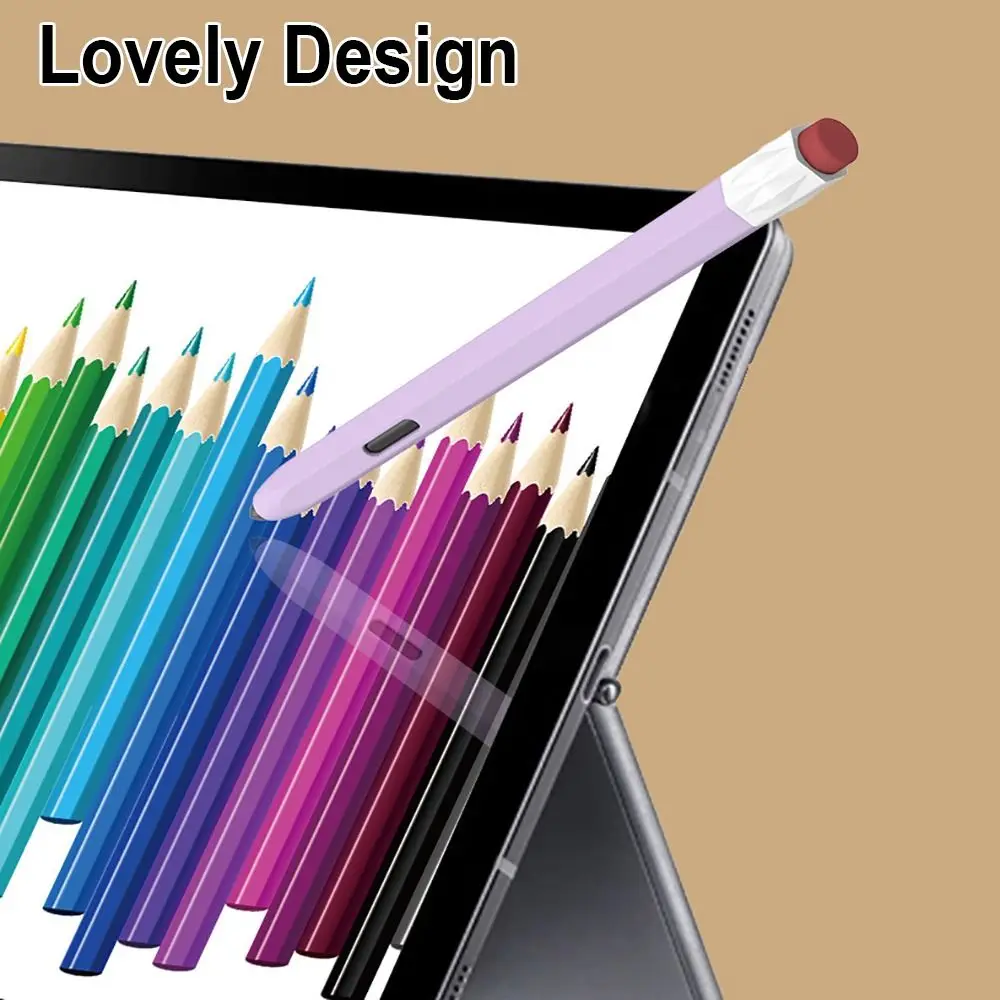 For Samsung Galaxy Tab S7/S8/S9 Plus Ultra S Pen Sleeve Tablet Touch Pencil Case Silicone Stylus Protective Cover Shockproof