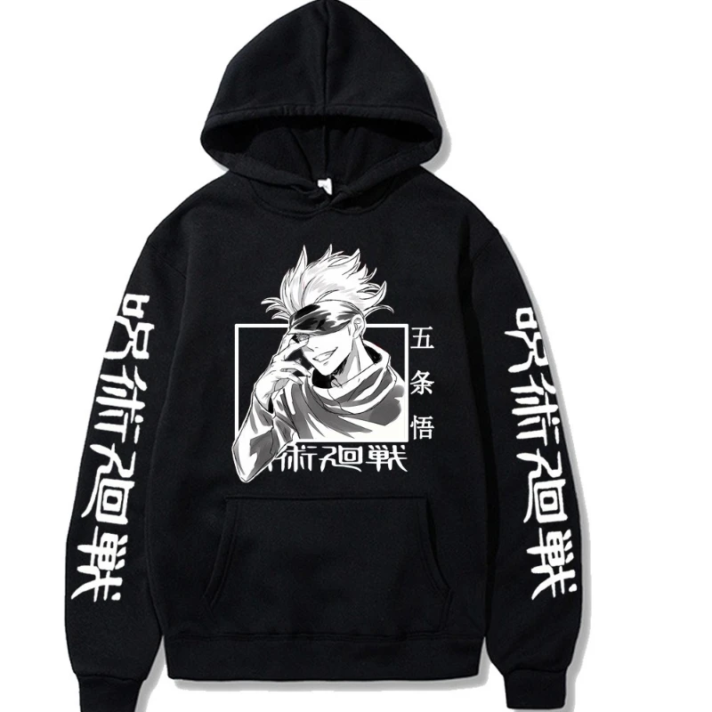 

Jujutsu Kaisen Satoru Gojo Spell Return Флисовая рубашка с капюшоном Мужской свитер Осень и зима Новые мужские и женские толстовки