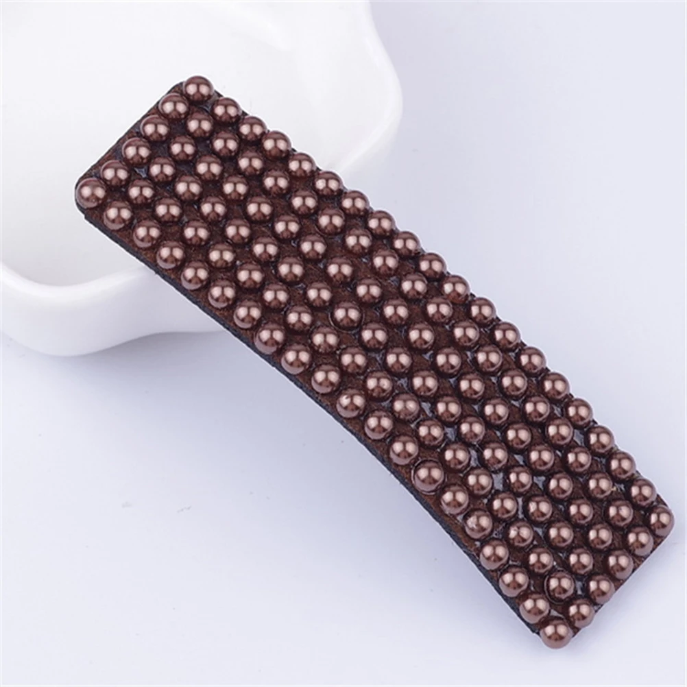 

4 Pcs Hair Barrettes Pearl Edge Clip Women Pin Simple Hairpin Pins