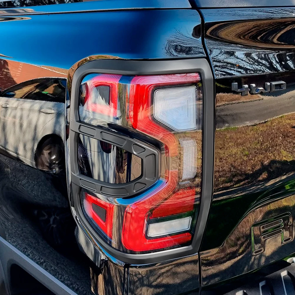ABS Tail Lights Cover Surrounds Trim For Ford Ranger T9 Wildtrak 2023-ON Sport XLT XLS XL Rear Lamp Hoods Car Accessories