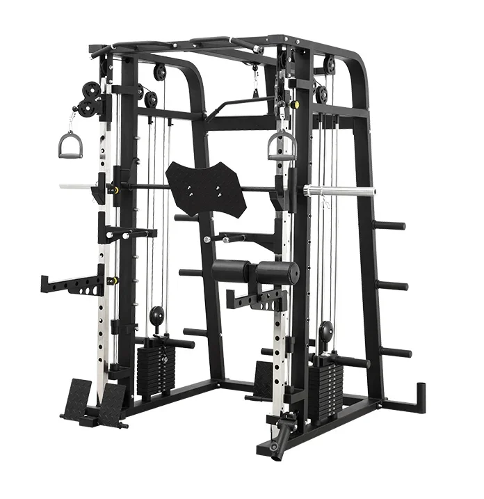 new arrival 2021 hot selling multi smith power rack gym smith machine multi function smith machine with weight stack