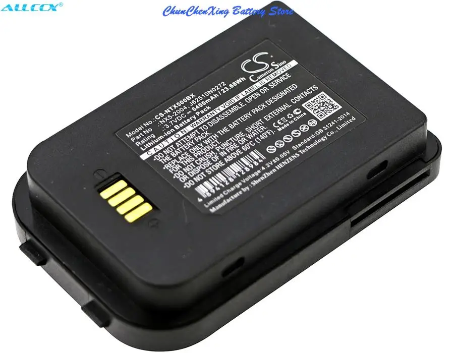 100% NIEUWE 6400mAh Batterij NX5-2004 voor Bluebird Pidion BIP-6000, Voor Handheld Nautiz X5 eTicket, voor Nautiz X5 eTicket