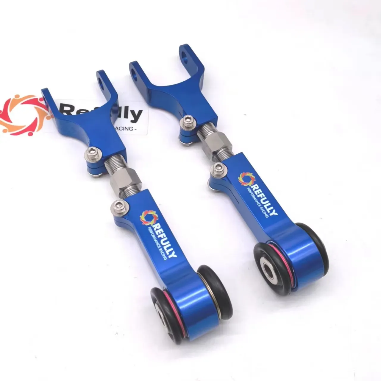 Adjustable Rear Toe Arms Kit for Tesla Model 3 & Y – Sealed Spherical Bearings, Threaded Turnbuckle, Clamp Locking System – CNC
