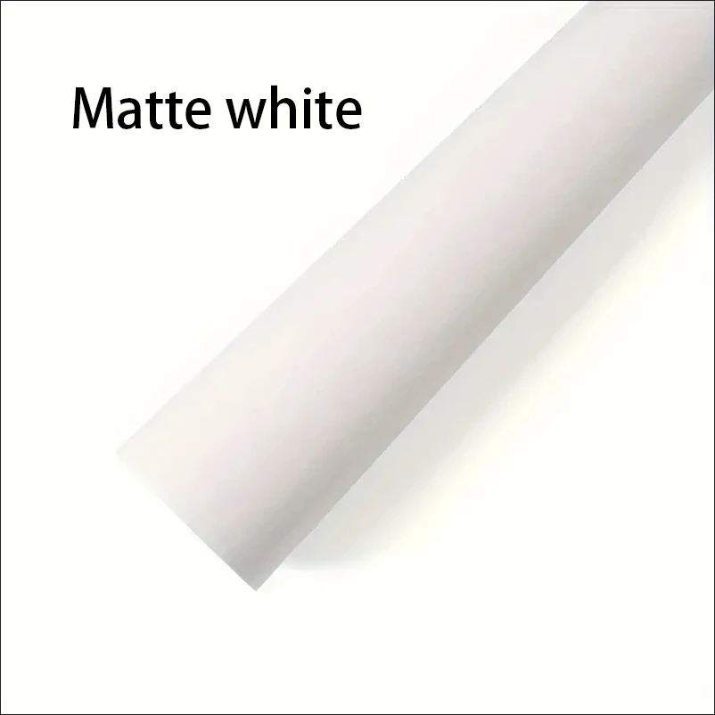 

1PC high quality matte white car color changing film, car vinyl wrap, suitable for car paint