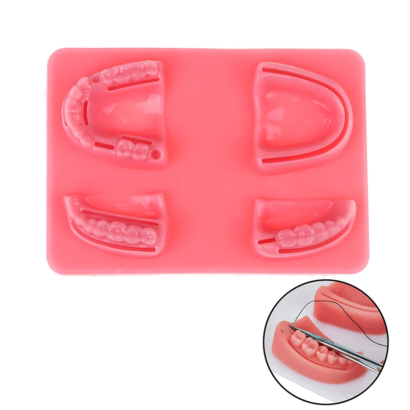 Dental Gum Skin Suture Surgical Practice Medical Skin Suture Pad Lab Model Silicone Periodontitis Suture Model Training Kit