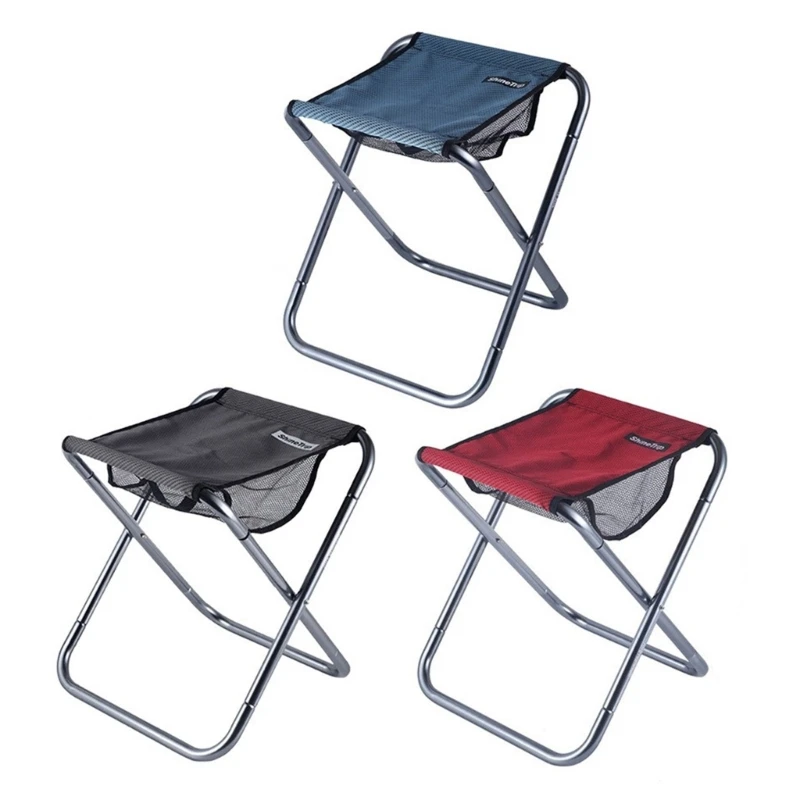 

Portable Folding Stool, Mini Size Camping Stool Aluminum-Alloy Stool for Travel