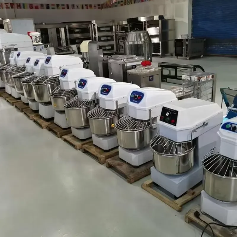 50L Double Speed Spiral Dough Mixer Industrial Stainless Steel Commercial Bakery Equipment Heavy Duty Pizza Bread Kneading