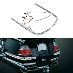 Motorcycle Saddlebag Trims With LED Lights For Honda Goldwing GL1800 2001-2011 2010 2009 2008 2007 2006 2005 2004 2003 2002