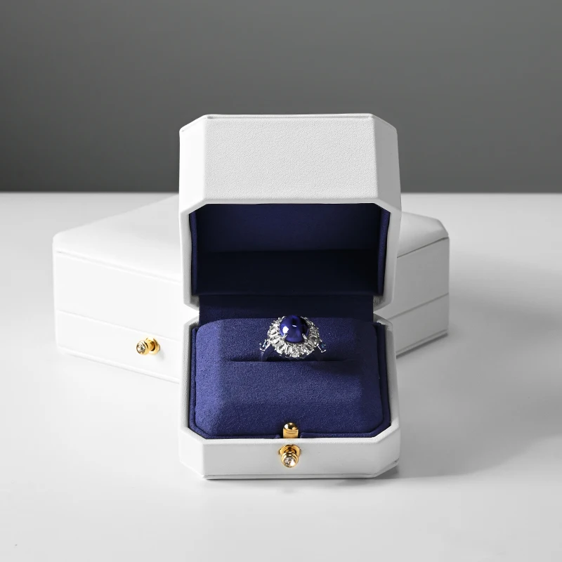 Oirlv Ring Box Jewelry Box Ring Bracelet Necklace Storage Box PU Leather Jewelry Gift Packaging Box Wedding Ring Box Organizer