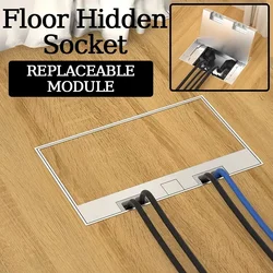 Floor hidden socket for home appliances US UK EU USB Korea stainless steel embedded ground plug, waterproof tile filled outlet