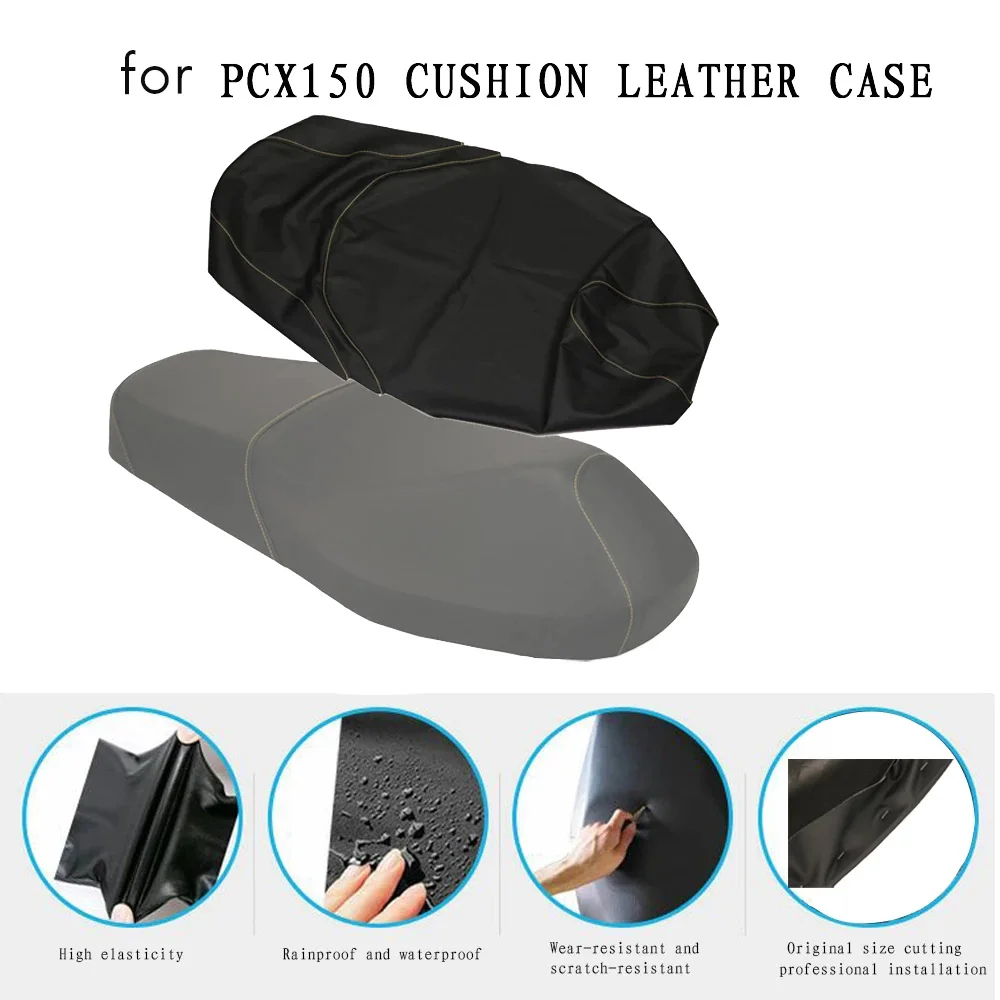 AC76-Motorcycle Leather Seat Cover Case For HONDA PCX150 PCX 150