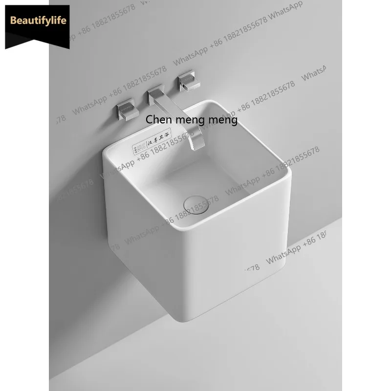 

A139 Wall-mounted wash basin Non-porous ceramic wash basin Household balcony wash basin