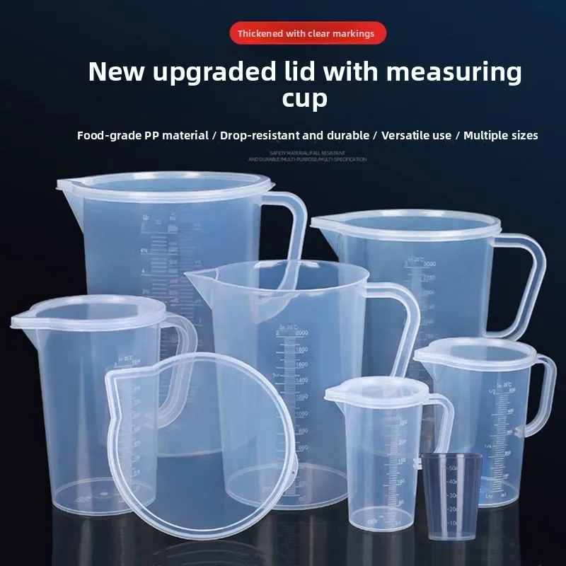 Food Grade Plastic Measuring Cup with Scale Large Capacity 5000ml for Baking Home Use And Commercial Use Tea Shop Special