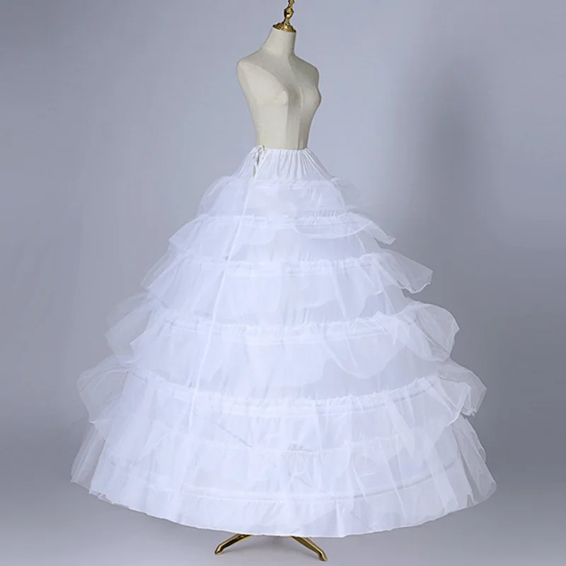 Six Steel Rings Big skirt support Wedding Dress Petticoat  Bride Dresses Lining Enlarged Bridal Underskirt