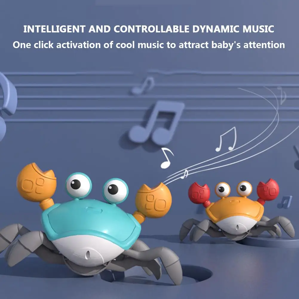 Dancing Electric Induction Crab Intelligent Induction Obstacle Cultivate Children Observe Reactivity Children Educational Toy