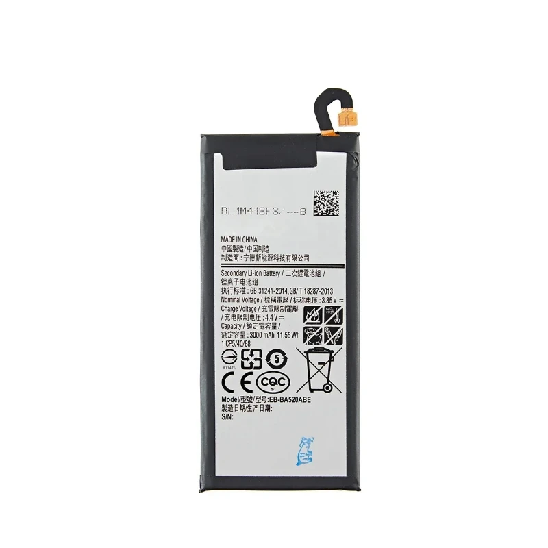 New Replacement battery For Samsung Galaxy A5 2017 Edition A520 SM-A520F A520K A520L A520S A520W/DS EB-BA520ABE 3000mAh