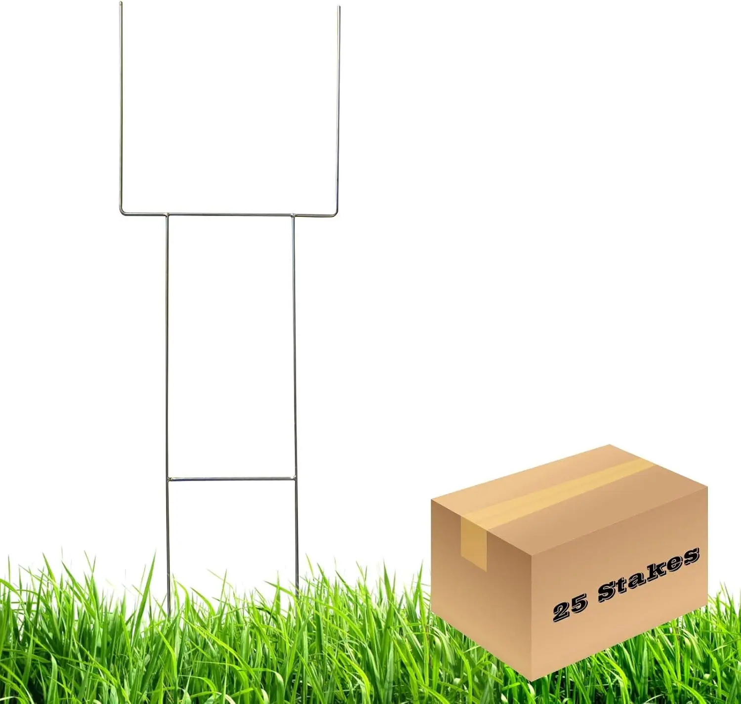 

Прочные оцинкованные проволочные опоры для гофрированных вывесок, упаковка 25 шт., 30x10 дюймов, 9 калибр