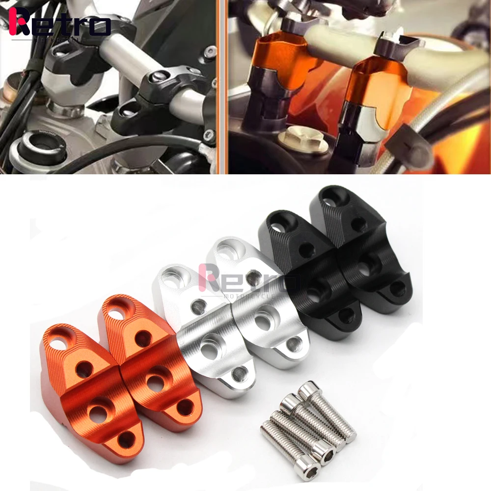 

For 1090 Adventure R/L 2016-2018 1290 Super Duke GT 2016-2018 Motorcycle Handlebar Heightening Code Riser Mount Clamp Adapter