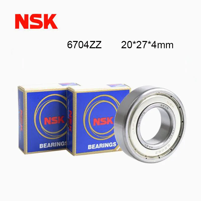 

Japan NSK 6704ZZ High Speed Bearing 5PCS 20x27x4 mm ABEC-7 Thin Ball Bearings 6704Z Ball Bearings 6702-4Z Metal Sealed