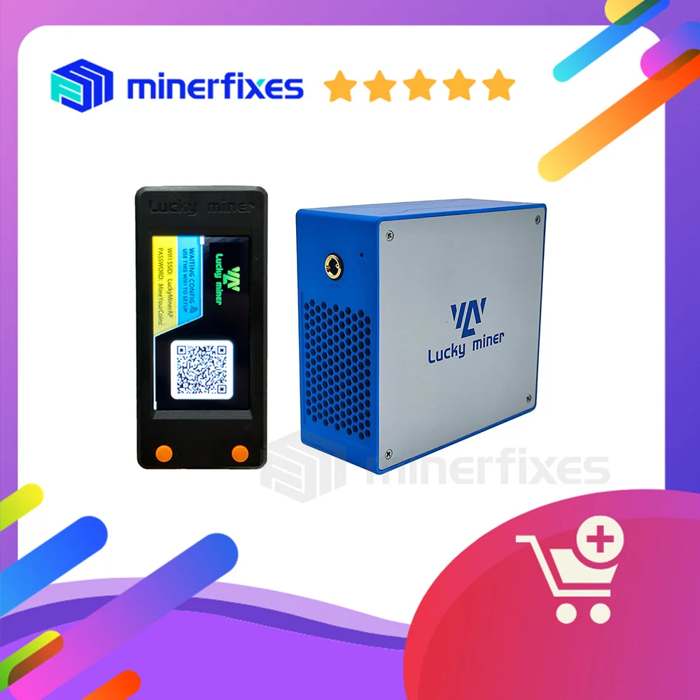 

Bitcoin Miner Bitaxe Lucky Miner LV07 + LV02 1TH/S Домашний бесшумный майнер Wi-Fi BTC BCH DGB Mining Machine Ethereum Miner Btc Miner