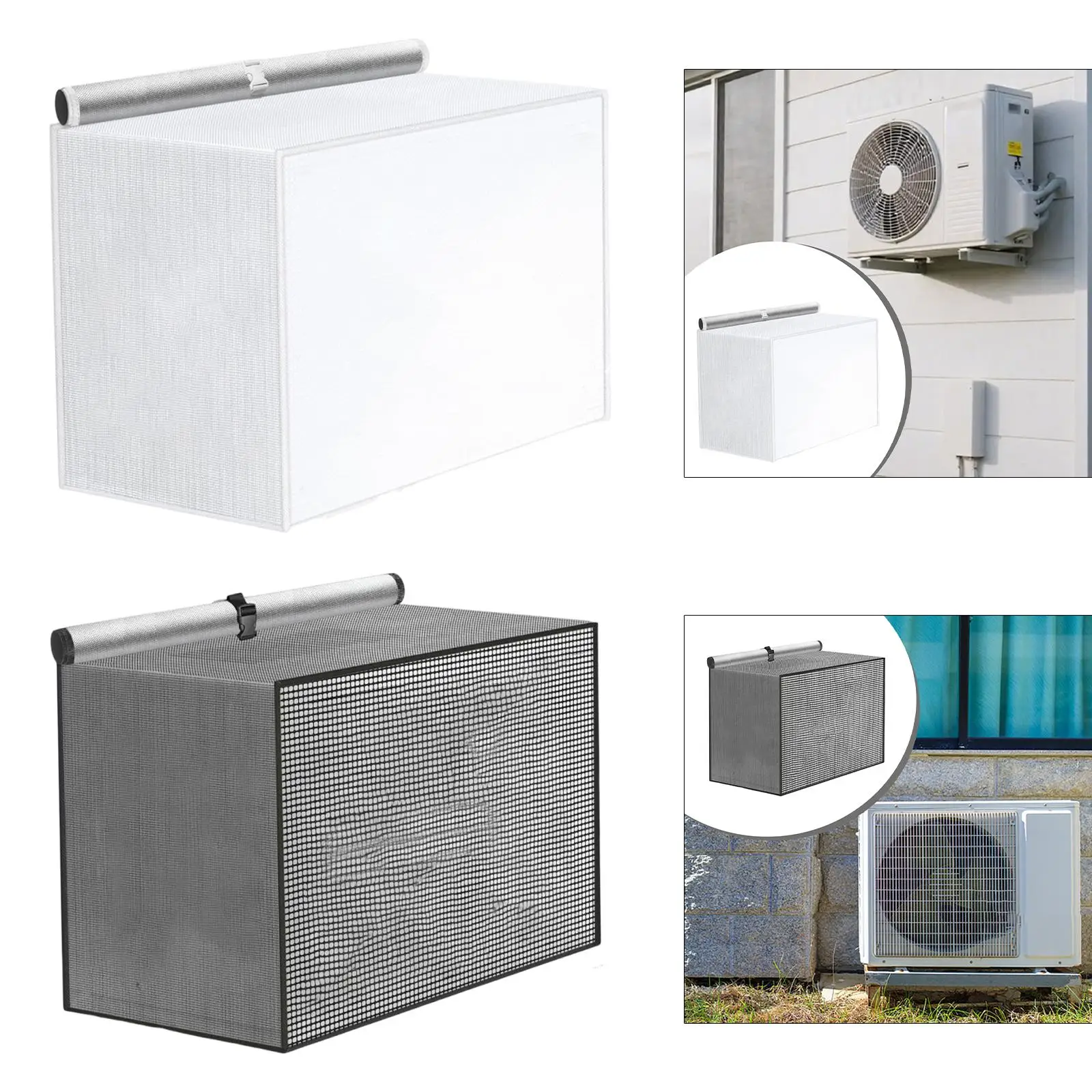 Outdoor Air Conditioner Cover for Outside Units,Universal Exterior Protection Mesh Breathable Coverage for Apartment Home Office
